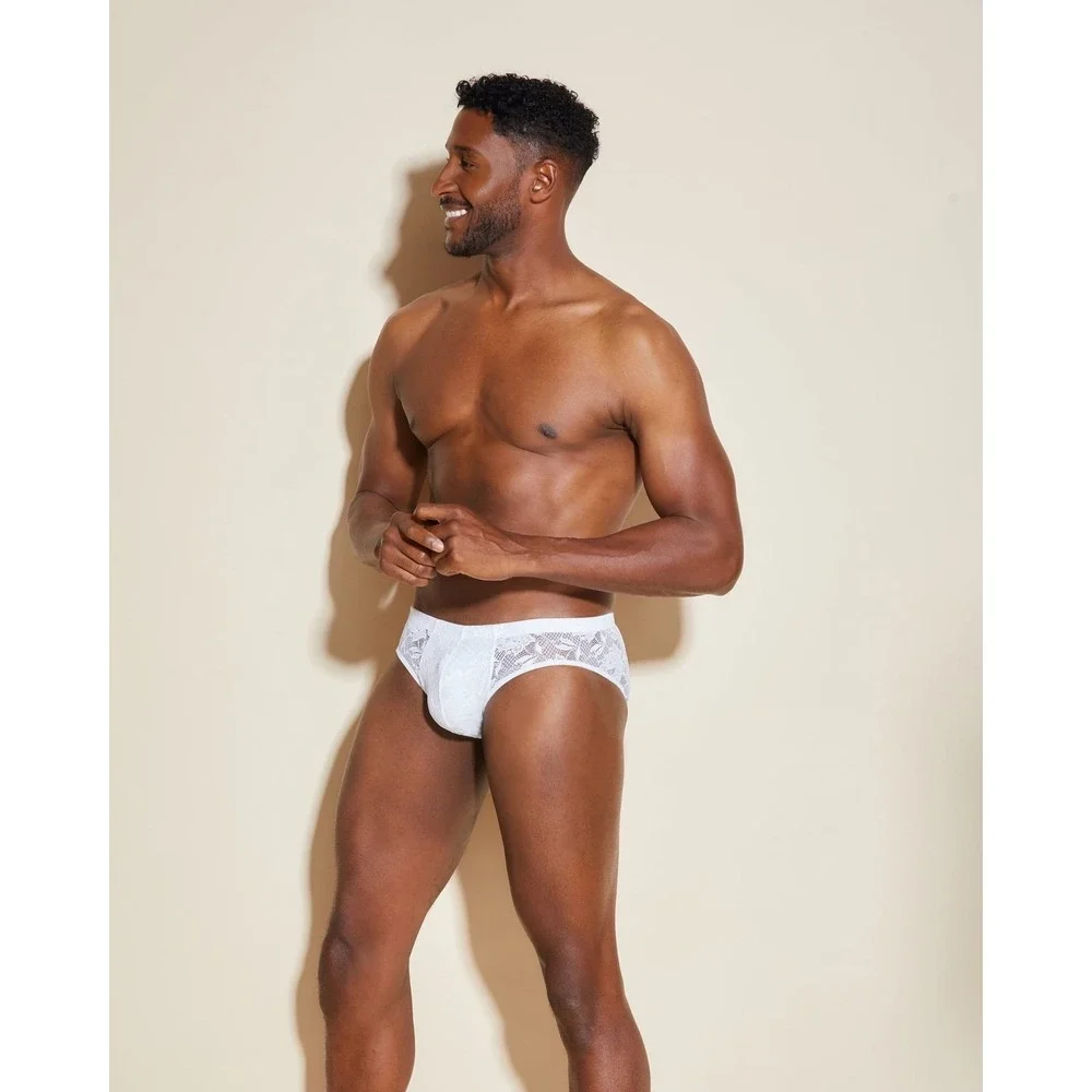 Cosabella Never Say Never Lace Brief White Underwear Soft Stretch Comfort M